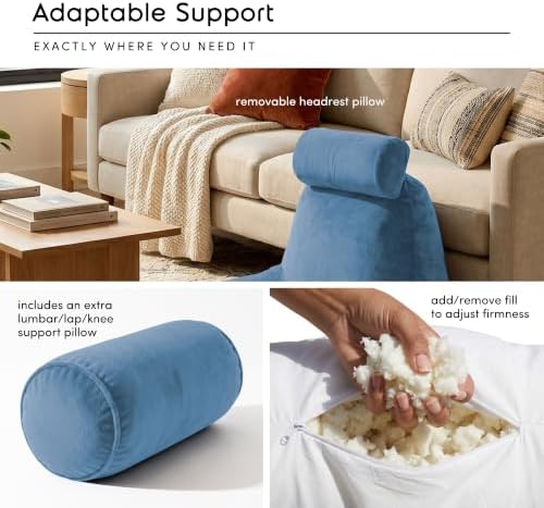 Nestl Reading Pillow for Bed, Back Pillow for Sitting Up in Bed - Image 3
