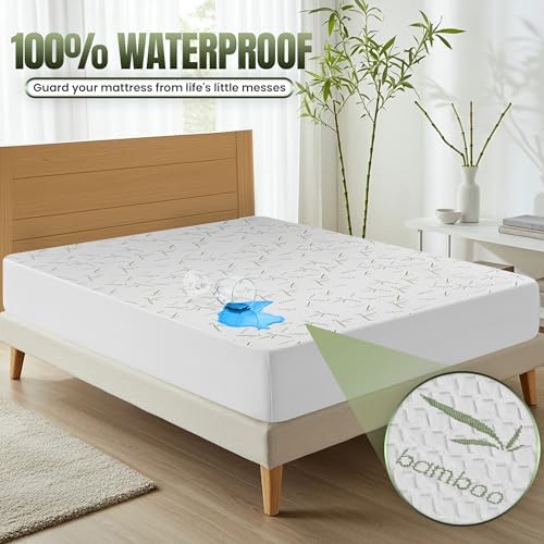 Bamboo Viscose Waterproof Mattress Protector Twin XL Size - Image 2