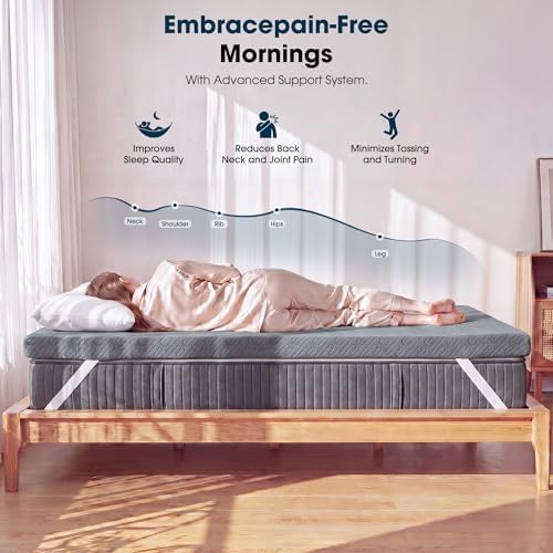 VALUXE 3 Inch Gel Memory Foam Mattress Topper Full Size High Density Cooling - Image 5