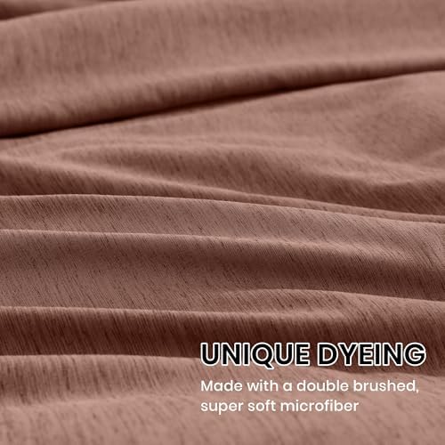 Monbix Oversized Queen Comforter Set 7 Pieces Terracotta Bed in a Bag - Image 7