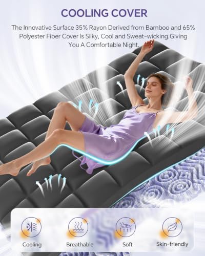 ChiXpace Dual Layer 5 Inch Memory Foam Mattress Topper Full - Image 5