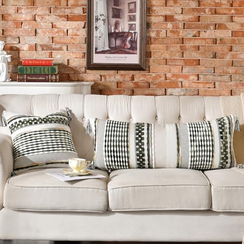 AmHoo Chenille Striped Textured Boho Throw Pillow Covers Aesthetic - Image 6