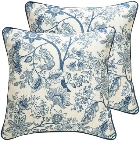 ISAENNE Designer Linen Square Throw Pillow Cover by Isaennehomedecoration