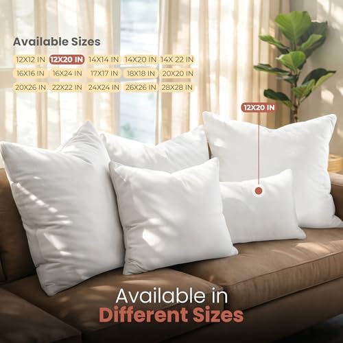 Utopia Bedding 12x20 Pillow Inserts, 2 Pack - Image 6