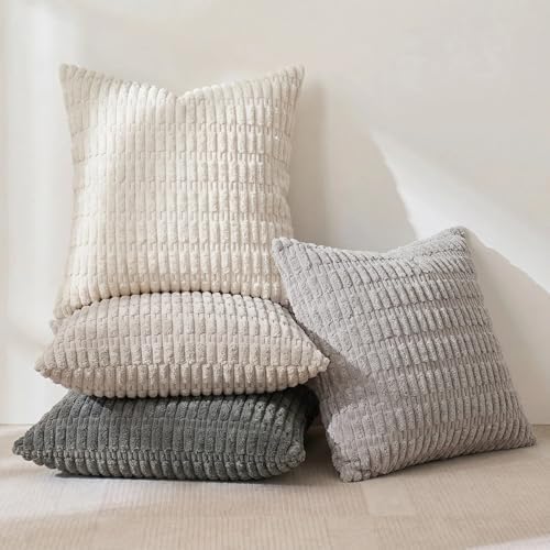 Fancy Homi 4 Packs Decorative Throw Pillow Covers - Image 2