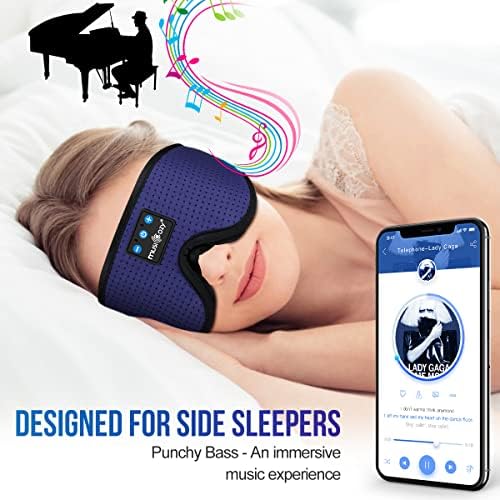 MUSICOZY 3D Sleep Headphones Bluetooth 5.4 Breathable Sleep Eye Mask - Image 5