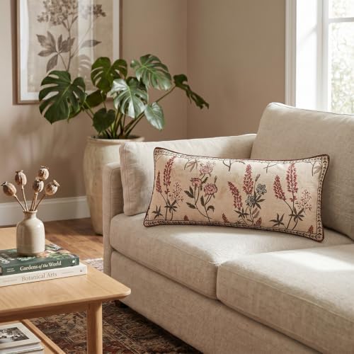 ISAENNE Designer Vintage Linen Throw Pillow Cover - Image 3