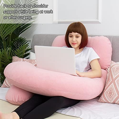 60in Full Body Pillow | Nursing, Maternity and Pregnancy Pillow | Extra Large U - Image 7