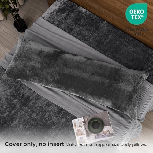PHF Truly Velvet Zippered Body Pillowcase, No Insert, 1 Pack Ultra Soft - Image 2