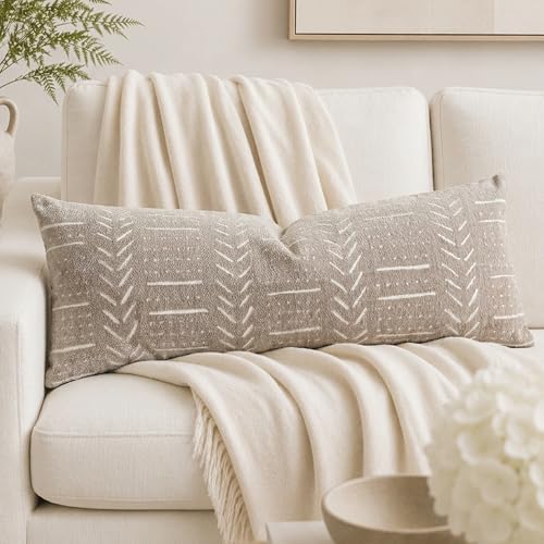 BlissBlush Decorative Long Lumbar Pillow Cover 14x36 by BlissBlush