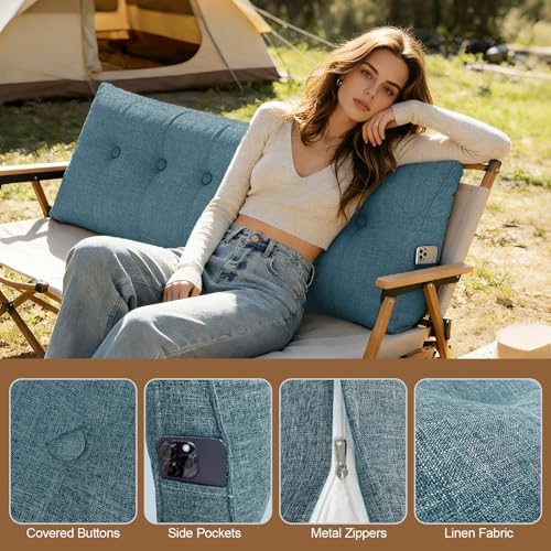 Headboard Pillow Twin Size, Triangle Wedge Pillow - Image 6