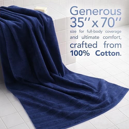 American Soft Linen 100% Cotton Luxury Turkish Towels, 35x70 XL Bath Sheet - Image 2