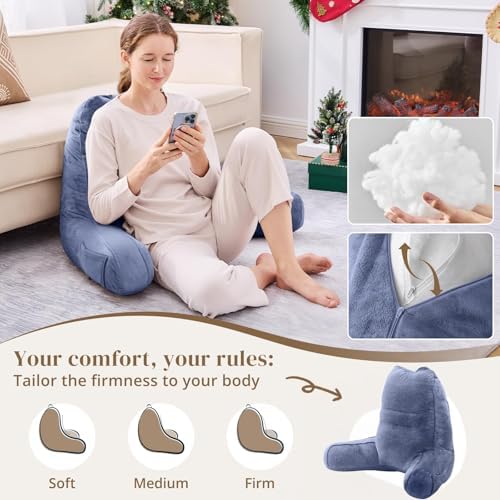 Sasttie Reading Pillow for Bed, Back Pillow for Sitting Up - Image 3