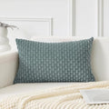 Kevin Textile Soft Corduroy 14"x20" Lumbar Pillow Cover 1 Pack, Teal Green by KevinTextile