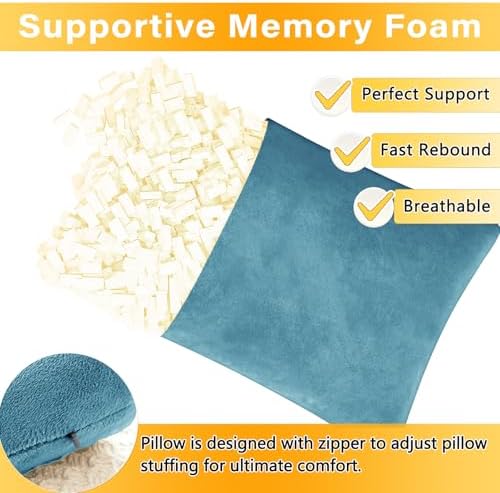 1 MIDDLE ONE 2 Pack Small Pillow, Memory Foam Mini Pillow 11 X 7 Inches - Image 3