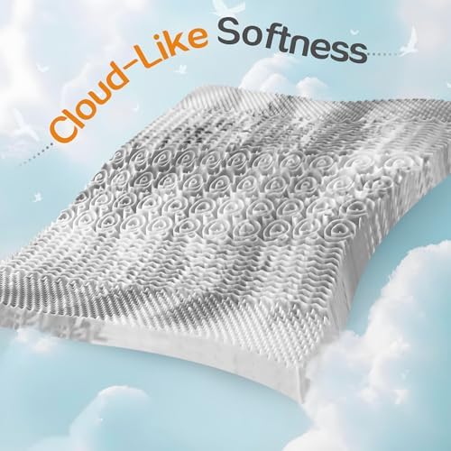 SINWEEK Mattress Topper 5-Zone Memory Foam Mattress Topper Pressure Relieve - Image 6