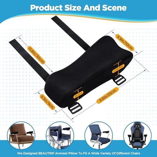 BEAUTRIP Ergonomic Armrest Pads- Office Chair Arm Rest Cover Pillow - Image 5