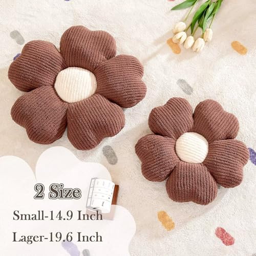 Kcvvcr Flower Throw Pillow, Cute Flower Shaped Pillow Decorative Throw Pillow - Image 2
