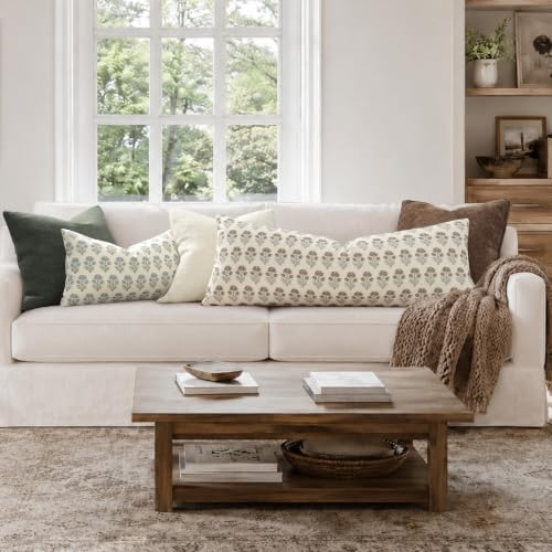 Vintage Botanical Lumbar Pillow Cover 12X20 Pack of 1, Double-Sided Floral - Image 2