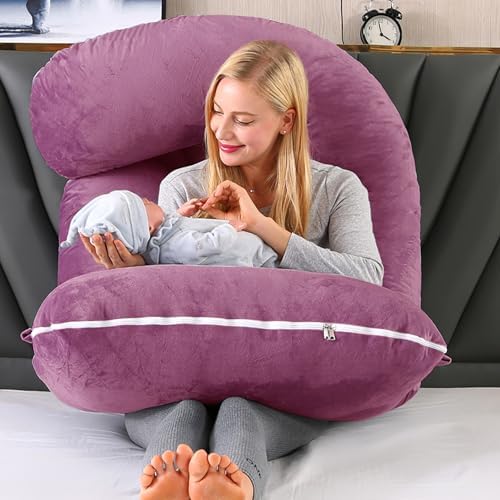 Pregnant Pillows for Sleeping, 70 Inch u Shaped Pillow Maternity Pillow - Image 7