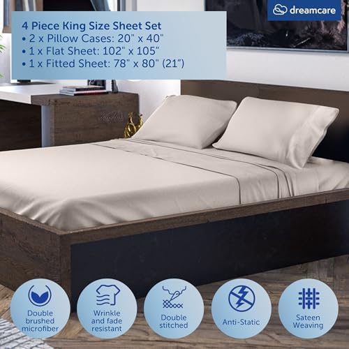 DREAMCARE King Size Sheets Set - Image 4