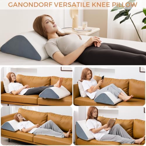 Knee Wedge Pillow for Post-Surgery Recovery-Leg Elevation Support for Sleep - Image 4
