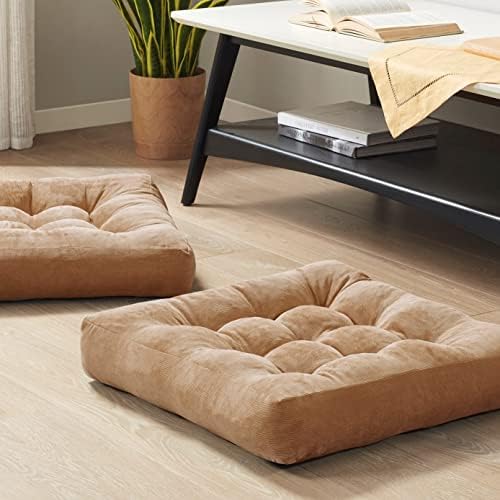 Floor Pillows Set of 2, Large Meditation Cushion by DegreesofComfort