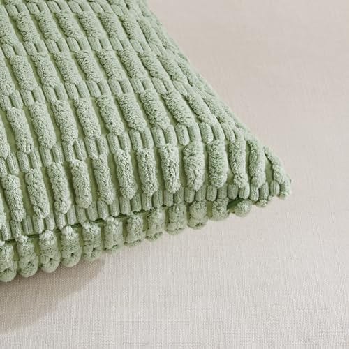 Fancy Homi Sage Green Lumbar Decorative Throw Pillow Covers 14x24 Inch - Image 4