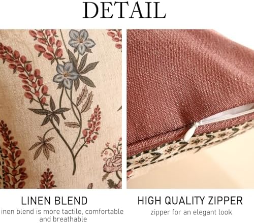 ISAENNE Designer Linen Throw Pillow Cover - Image 5