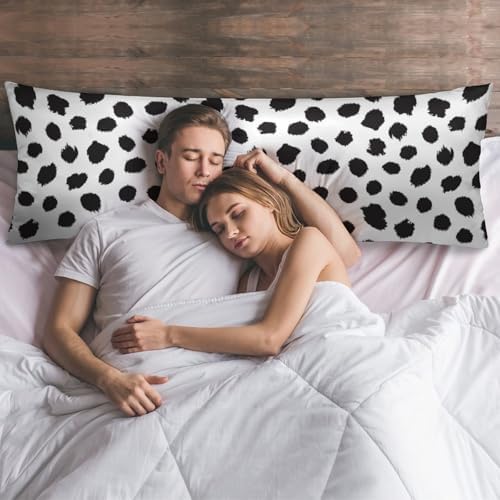 White and Black Spot Body Pillow Cover Pillowcase - Image 6