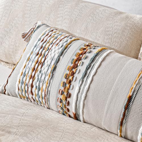 AmHoo Chenille Striped Textured Boho Throw Pillow Covers Aesthetic - Image 4