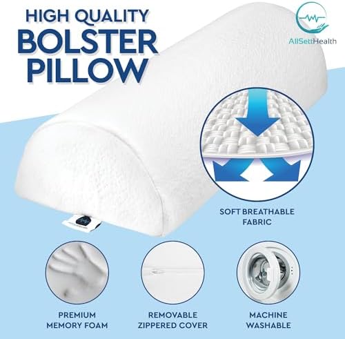 AllSett Health Half Moon Bolster Pillow - Image 2