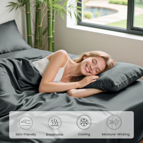Love's cabin 4 Piece Full Size Sheet Set, 100% Rayon Derived from Bamboo - Image 5