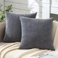 GAWAMAY Decorative Square Throw Pillow Covers 18"x18" Inch Set of 2, Super Soft by GAWAMAY
