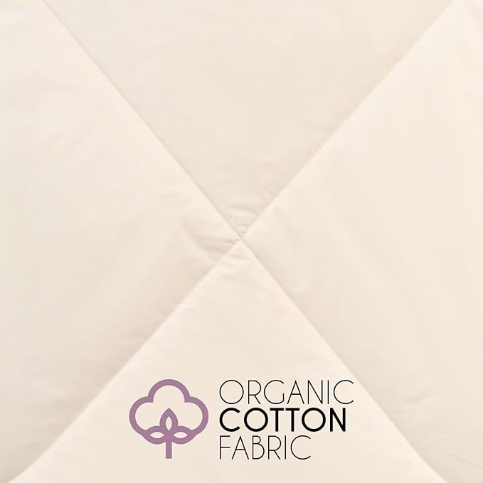 Twin Lightweight 100% Fine Alpaca Duvet - Premium Cotton Cover, 2,89 lb Filling, Ideal for Summer, Breathable & Temperature -Regulating, 70 x 92 inches