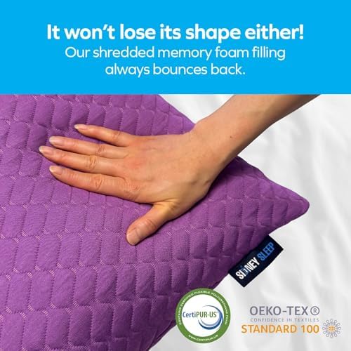 Sidney Sleep Set of 2 Queen Size Adjustable Bed Pillows - Image 5