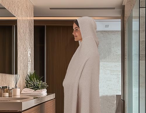 COTTON CRAFT Hooded Bath Towel for Adults – 2 Pack 100% Cotton Bath Sheet - Image 5