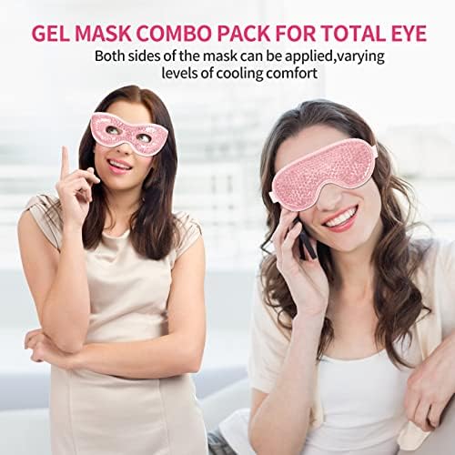 2PCS Gel Eye Mask Reusable Cold Therapy Gel Bead Eye Mask - Image 2