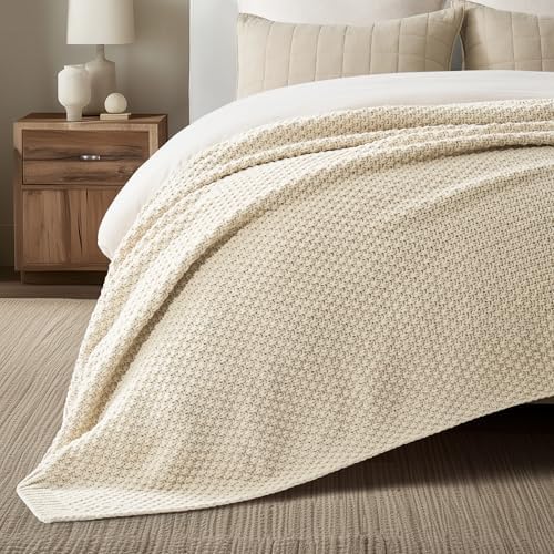 EVERGRACEHOME Chunky Chenille Knit Throw Blanket, 90 x 90 - Image 4