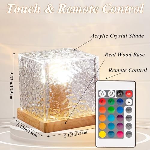 Ocean Projector Light, 16-Color Ambient Lighting Room Decor, Wood Base - Image 6