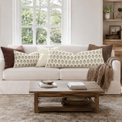 Vintage Botanical Lumbar Pillow Cover 12X20 Pack of 1, Double-Sided Floral - Image 2