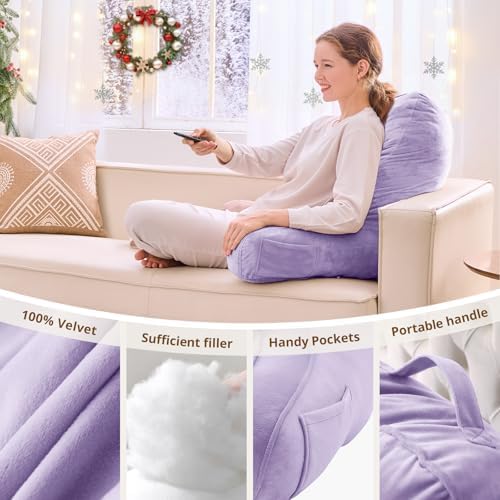 Sasttie Reading Pillow for Bed, Back Pillow for Sitting Up - Image 5