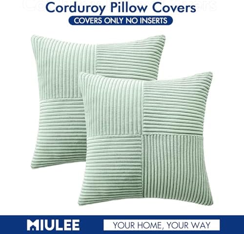 MIULEE Mint Decorative Throw Pillow Covers - Image 6