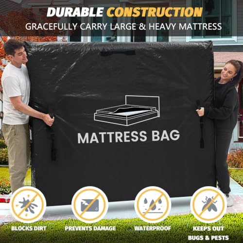 Mattress Bags for Moving and Storage, BETU Waterproof Mattress Protector Twin - Image 3