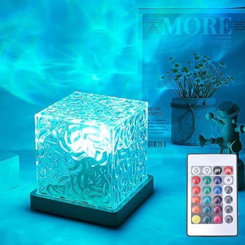 Ocean Wave Projector Light, Water Ripple Mood Lighting Ambient Room Decor by Growalleter