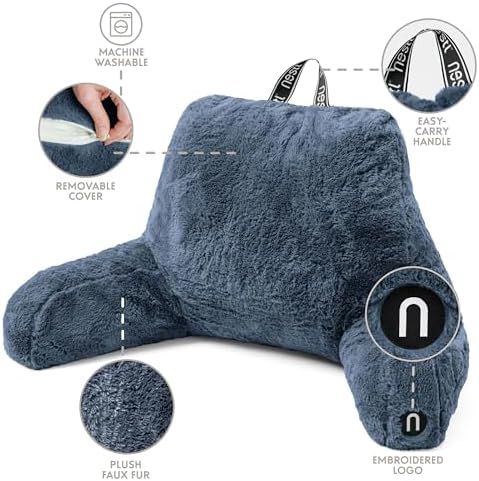 Nestl Fur Reading Pillow, Stylish Back Pillow - Image 4