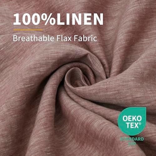 CHUFFED Linen Pillow Cases 2 Pack 100% Linen Standard Pillowcases, Breathable - Image 2