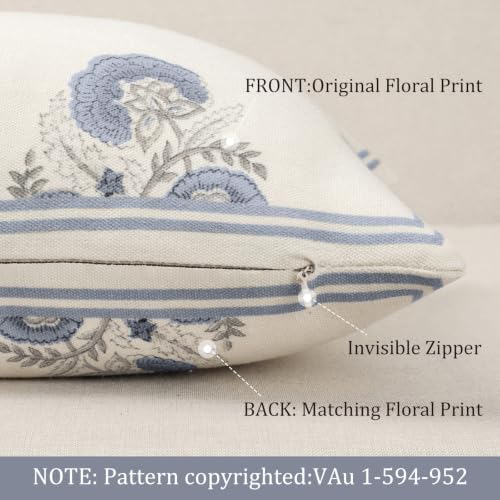 Vintage Floral 14x36 Lumbar Pillow Cover - Image 5