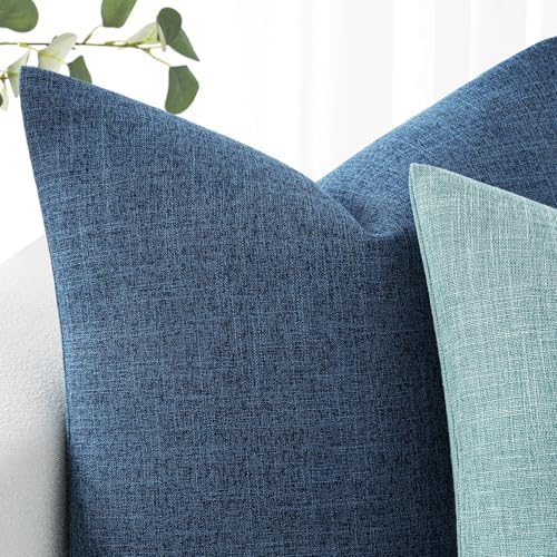 MIULEE 26x26 Inch Euro Linen Burlap Pillow Covers, Livingroom - Image 7