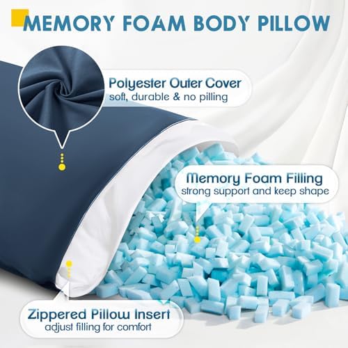 MAGIC ELEPHANT Body Pillow, Memory Foam Body Pillow - Image 2
